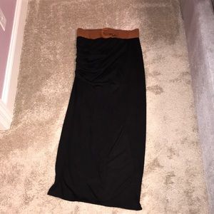 Belted Maxi Skirt